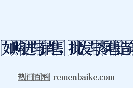 如购进与销售，批发与零售造句是什么意思的图片